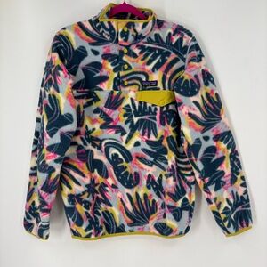 Patagonia Synchilla Snap-T Fleece Pullover Wild Botanist Tidal Teal Size XS